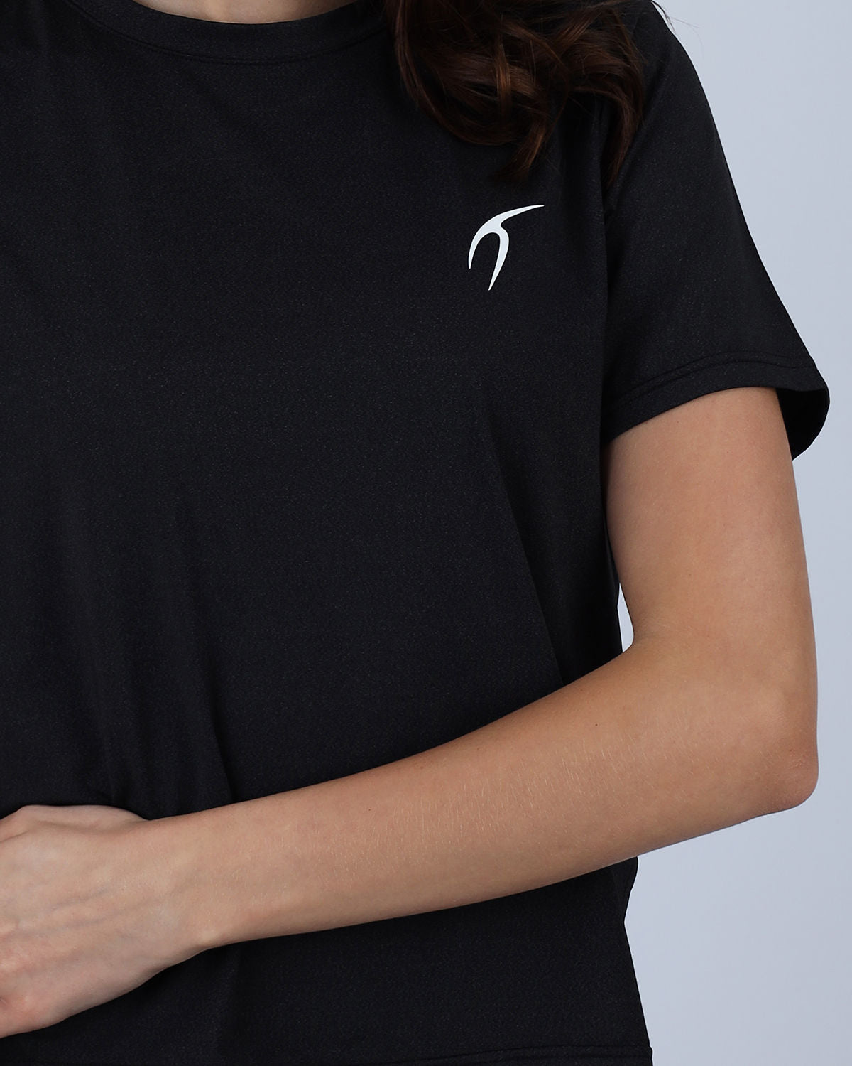 Black Hyper Short Sleeves Training Top - قميص تدريب أسود بأكمام قصيرة