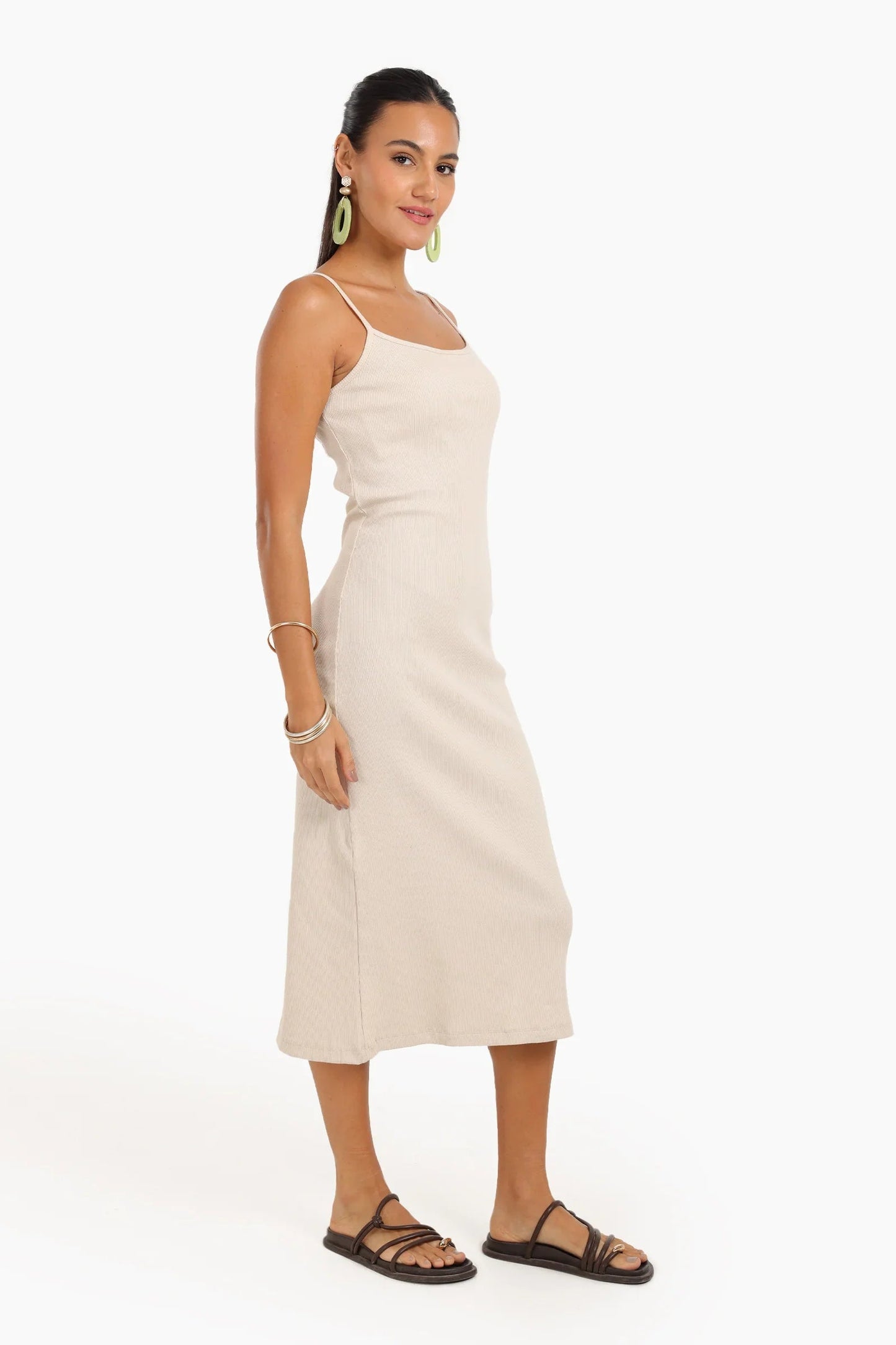 Ribbed Midi Dress