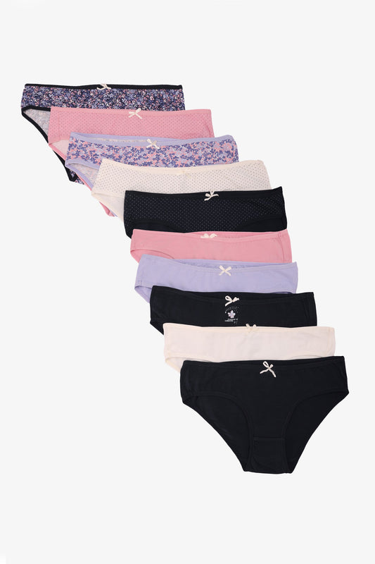 عبوة من 10 سراويل بيكيني ملونة