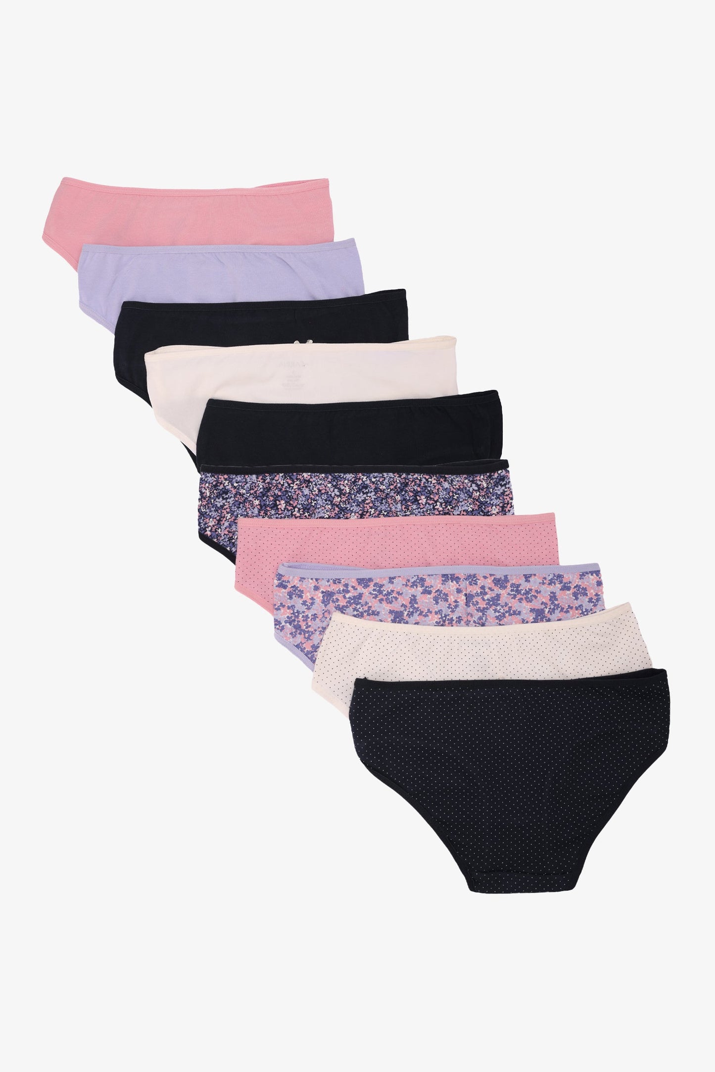 Pack of 10 Colored Bikini Panties