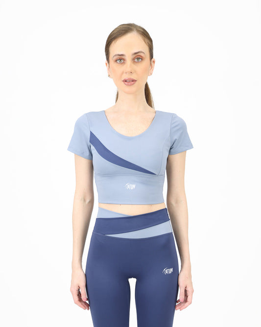 بلوزة متقاطعة غير متماثلة