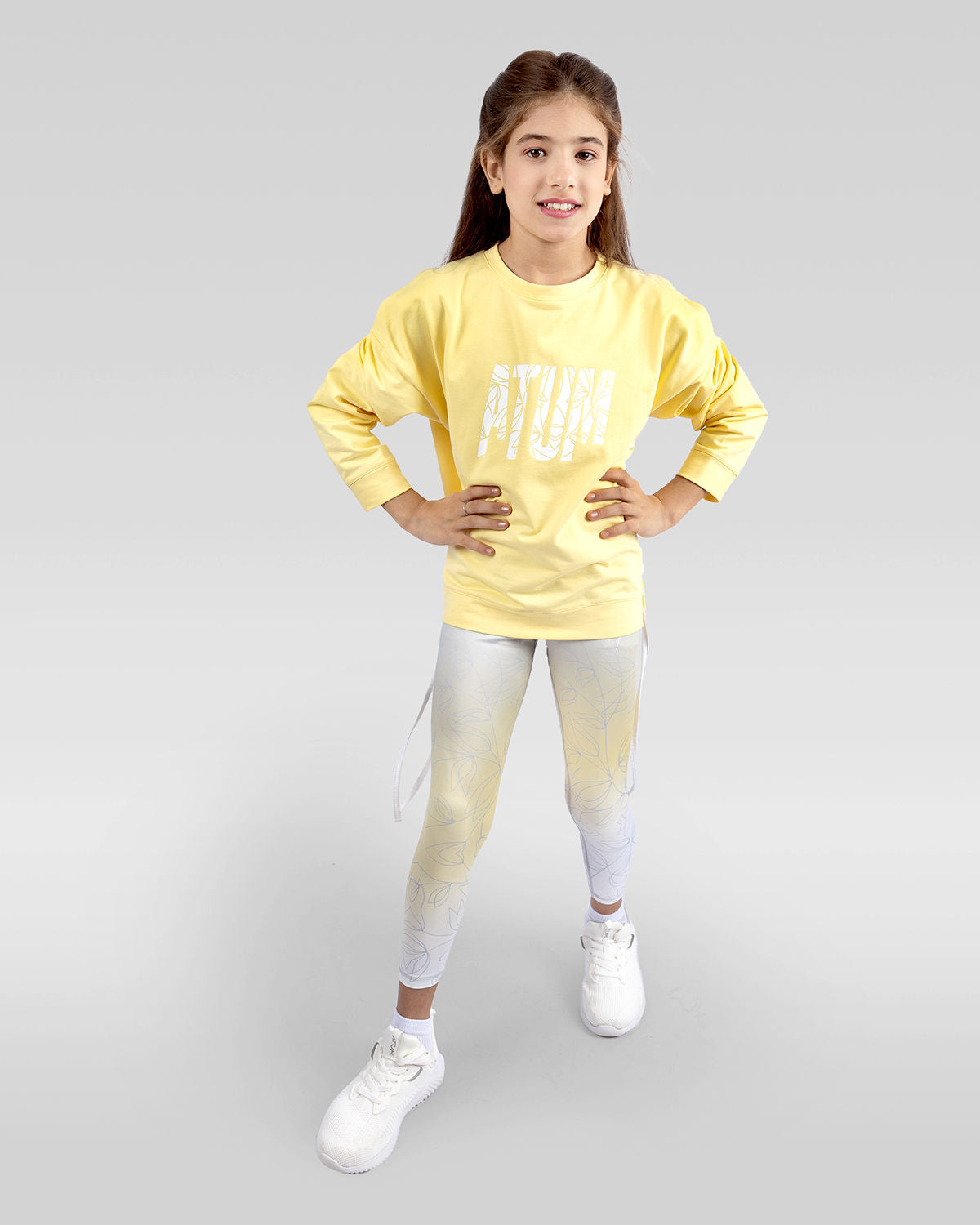 Side Drawstring Sweatshirt For Girls