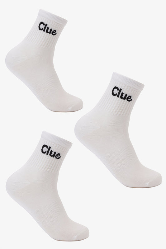 Ribbed Cuff Socks - 3 pairs