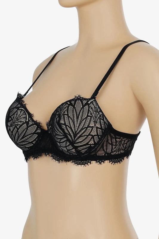 Contrast Lace Wired Bra
