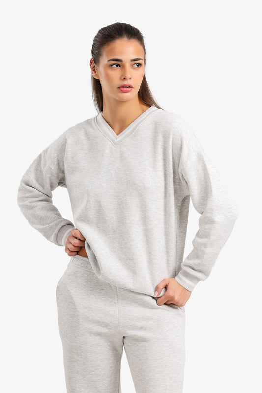 V-Neck Lounge Sweatshirt