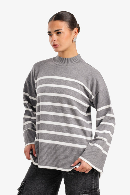 Striped Knit Pullover