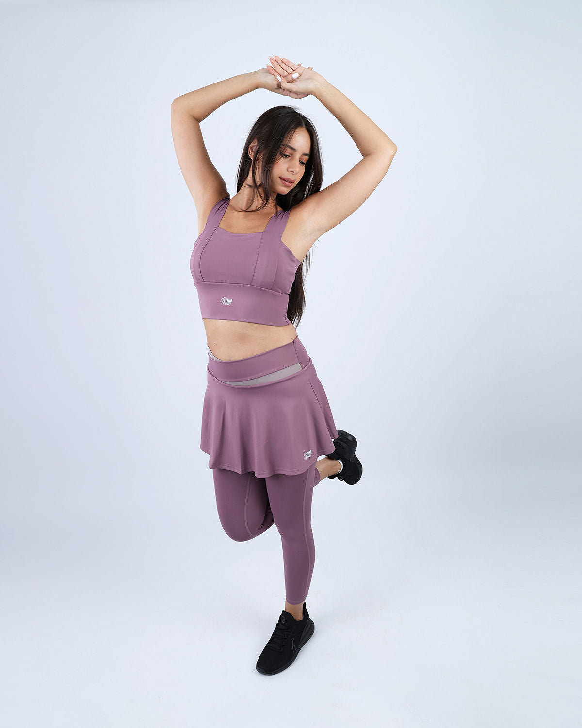 Dusty Purple Flexi Flair Skirted Leggings