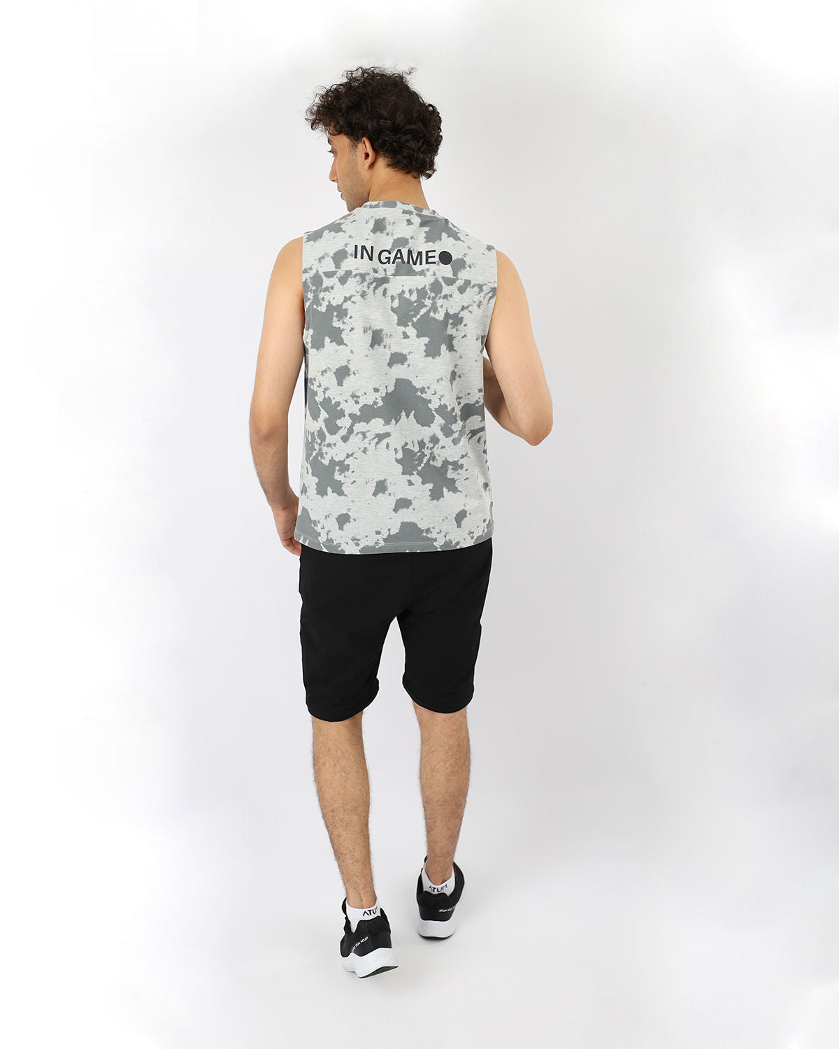 Gray Essential Tank Top - قميص داخلي رمادي أساسي