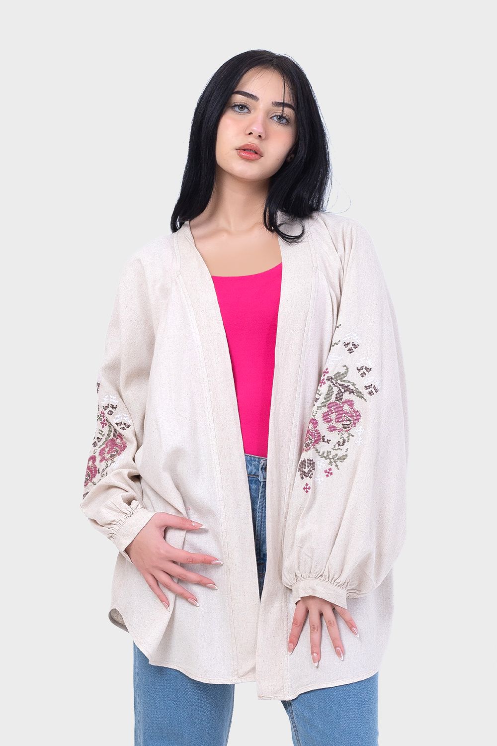 Fashionable Long Sleeves Kimono