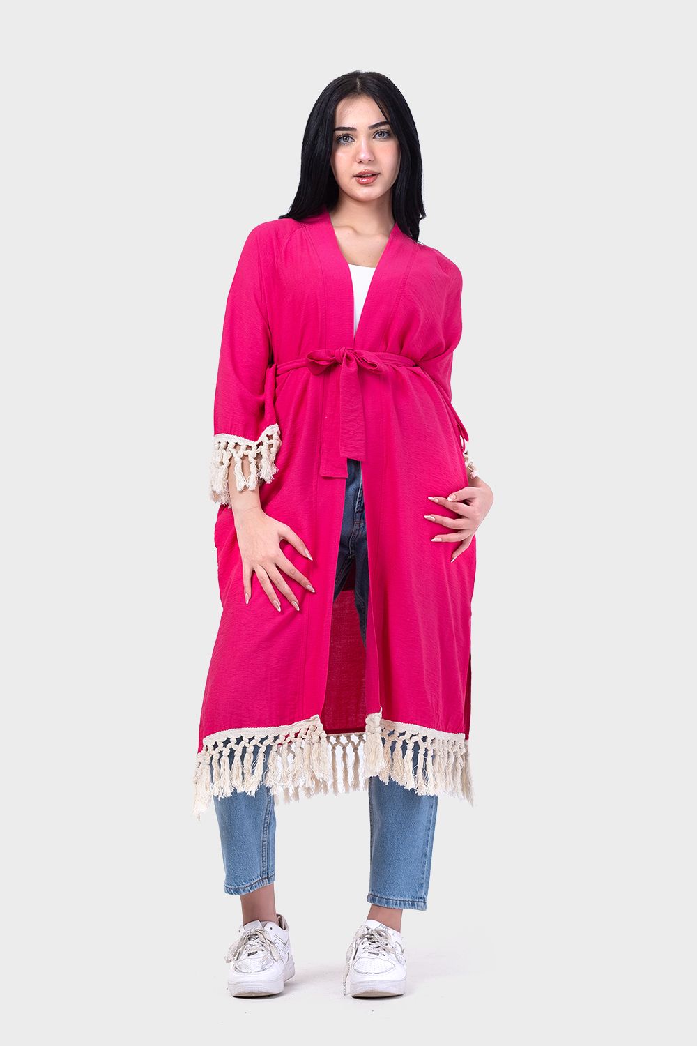 Casual Back Embroidered Kimono