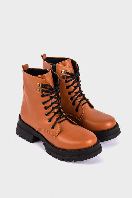 هاف بوت جلد ناعم برباط وسوستة، هافان