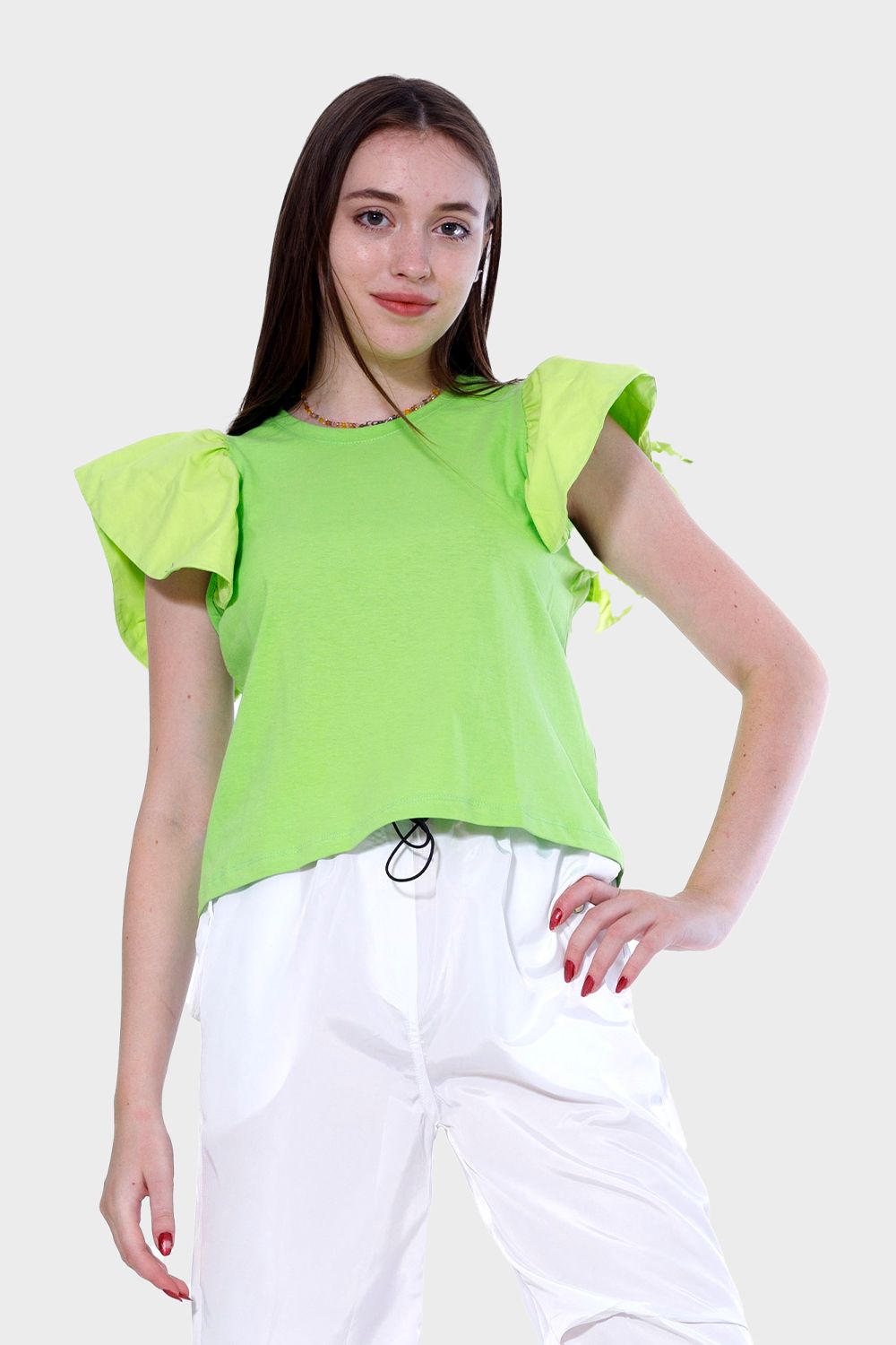Ruched Sleeve Top