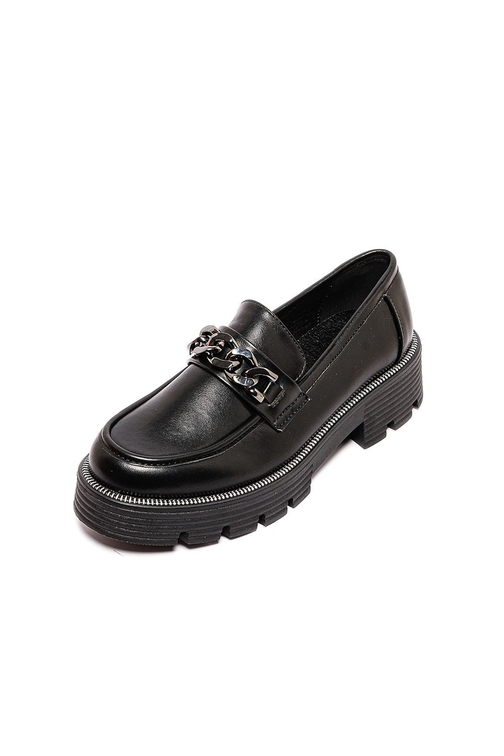 Metal Chain Flat Shoes