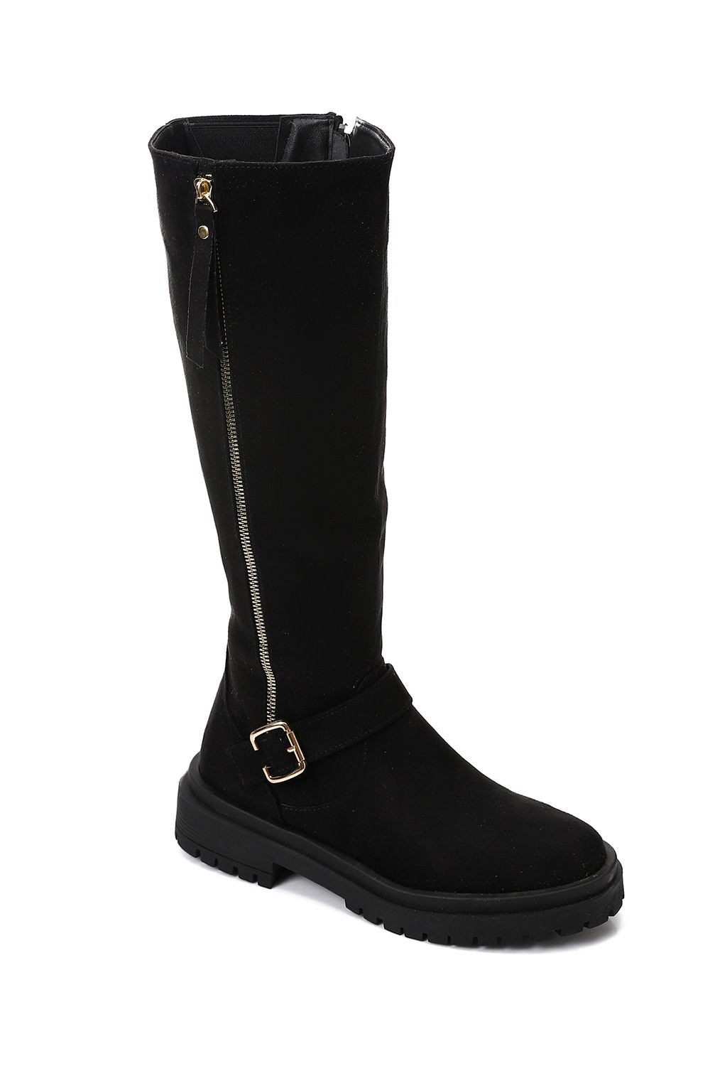 Fashionable Suede Knee High Boots