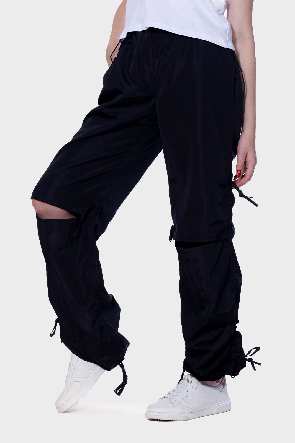 Knee Slit Parachoute Pants