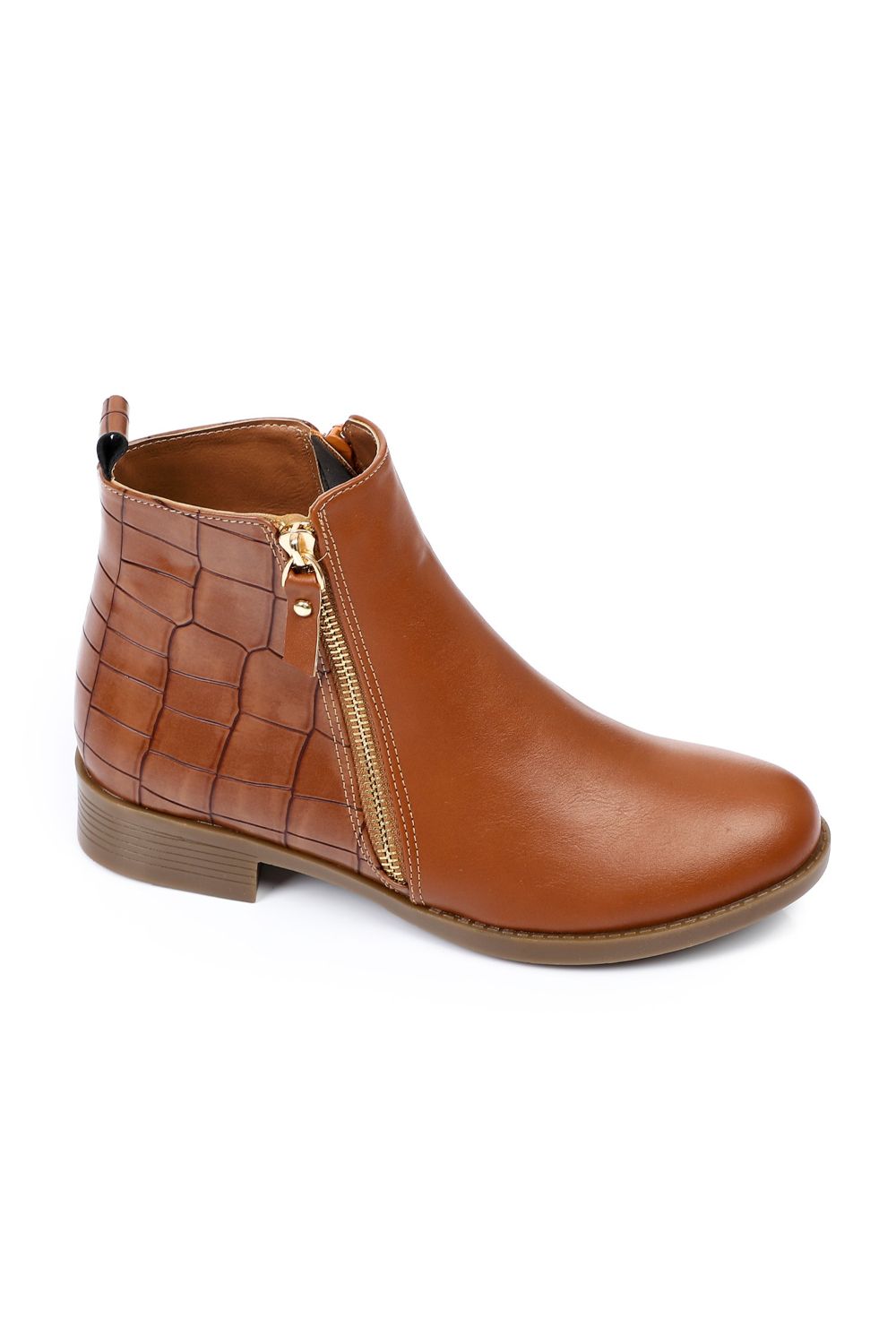 Side Zipper Ankle Boot