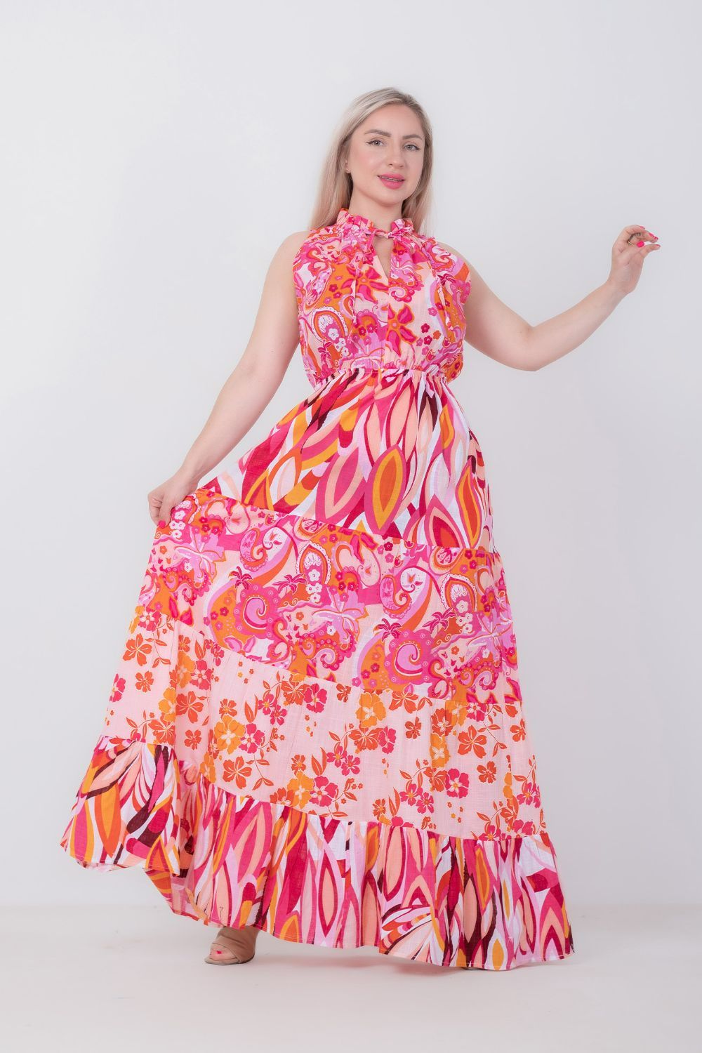 Printed Sleeveless Dress