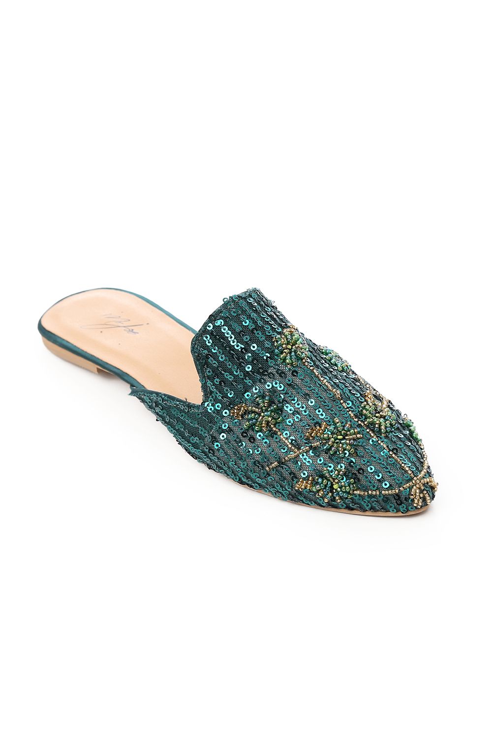 Embroidered Mules