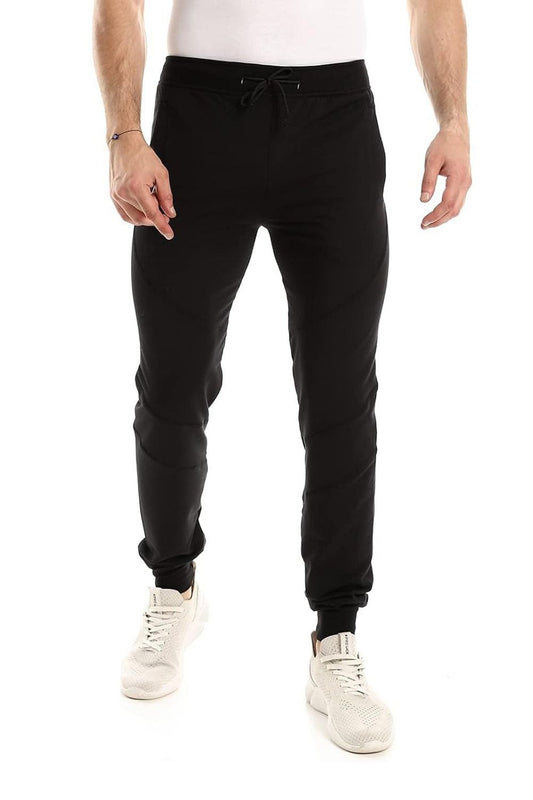 Black Plain Sweatpants