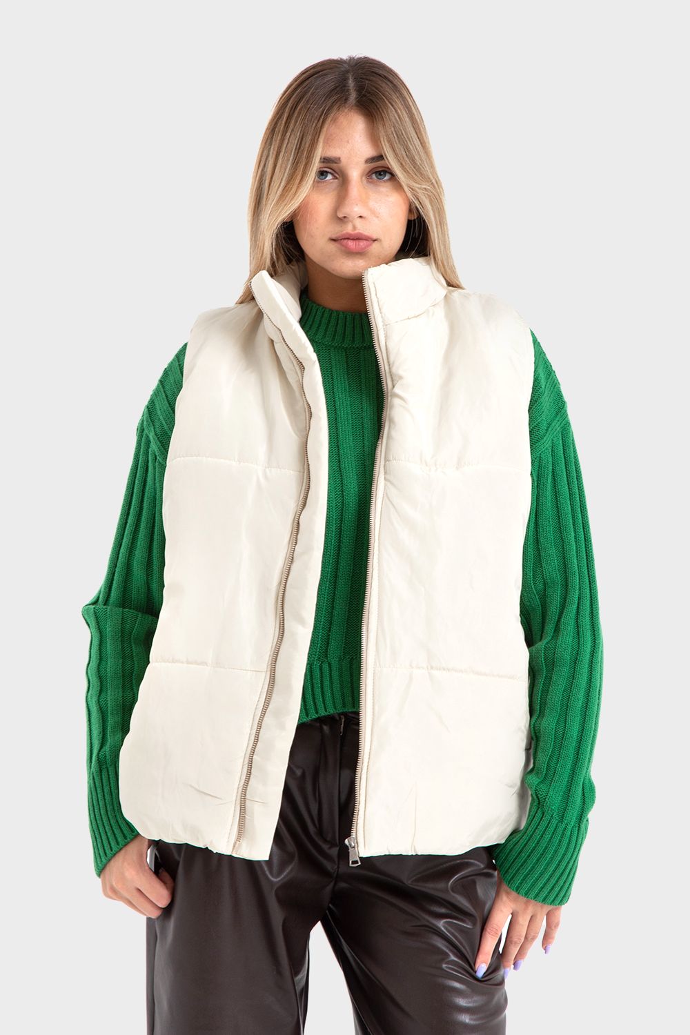 Off White Puffer Vest