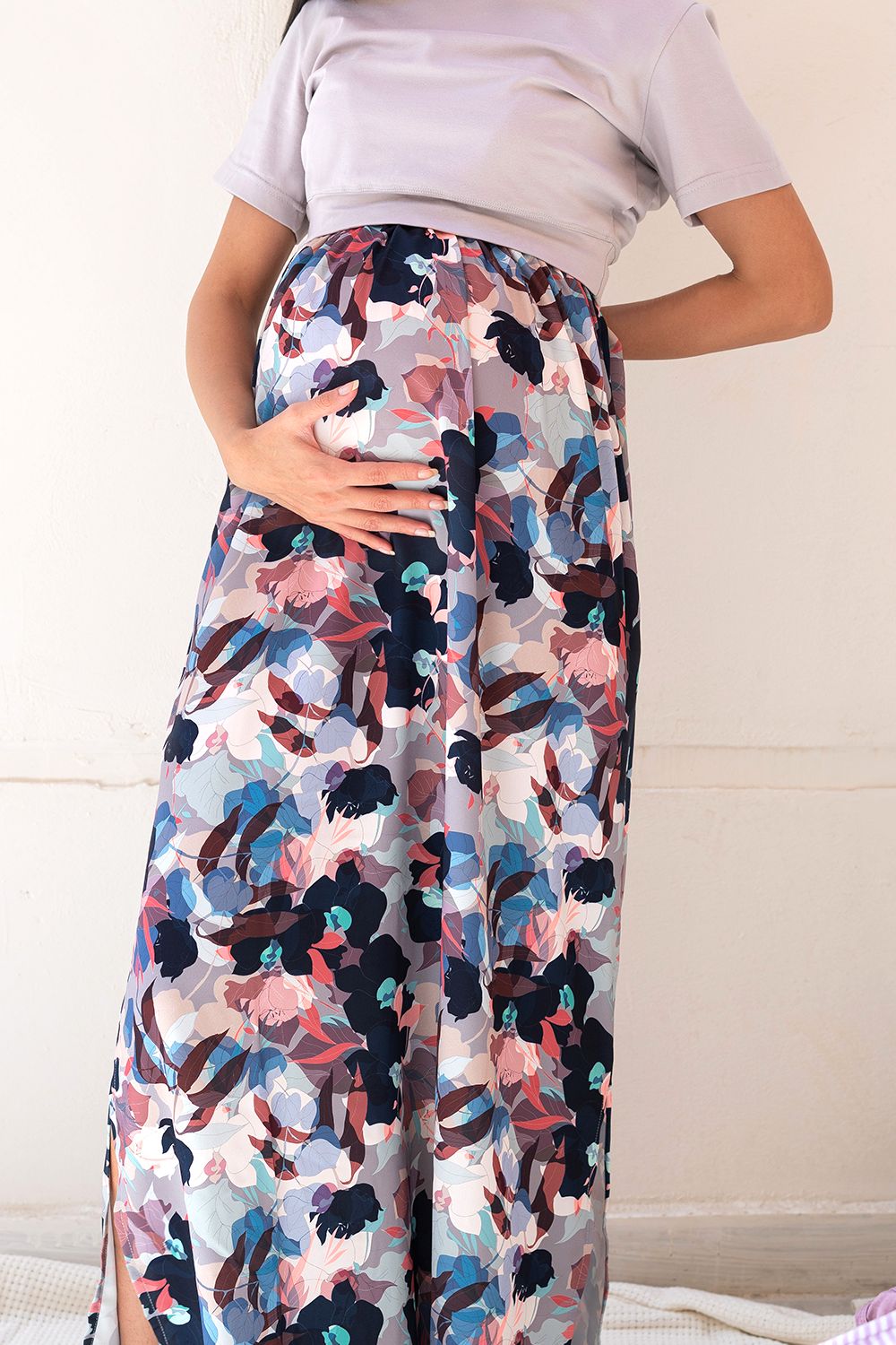 Short Sleeves Maternity and Nursing Dress