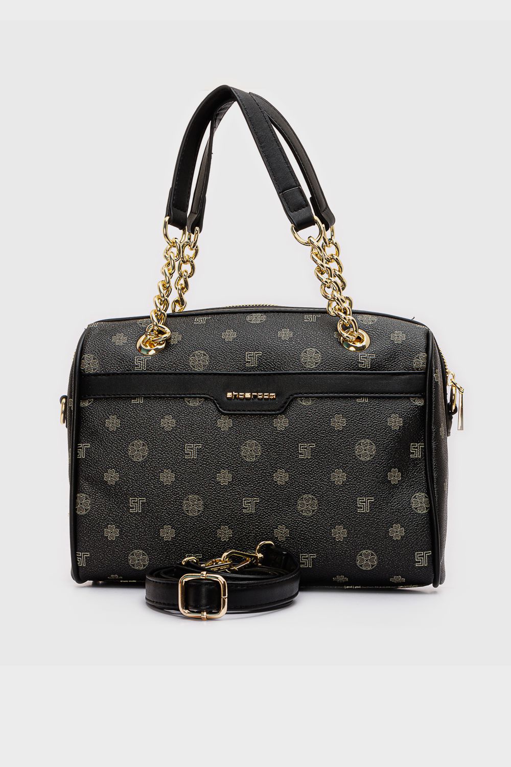 Printed Leather Crossbody Bag