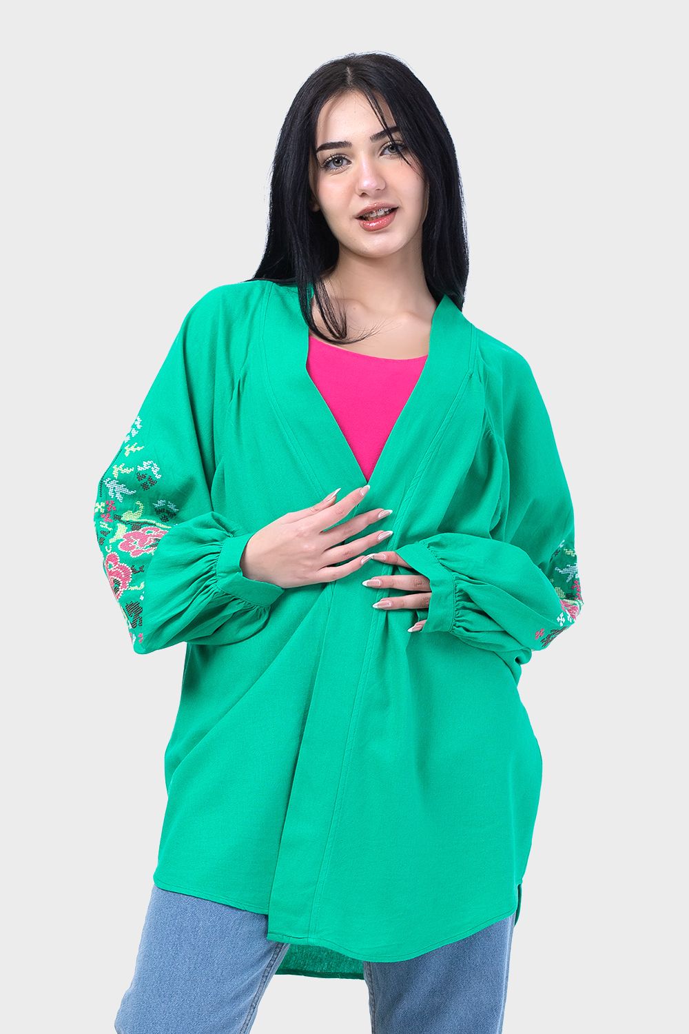 Fashionable Long Sleeves Kimono