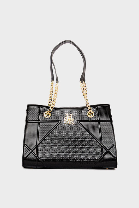 شنطة كتف جلد لامع