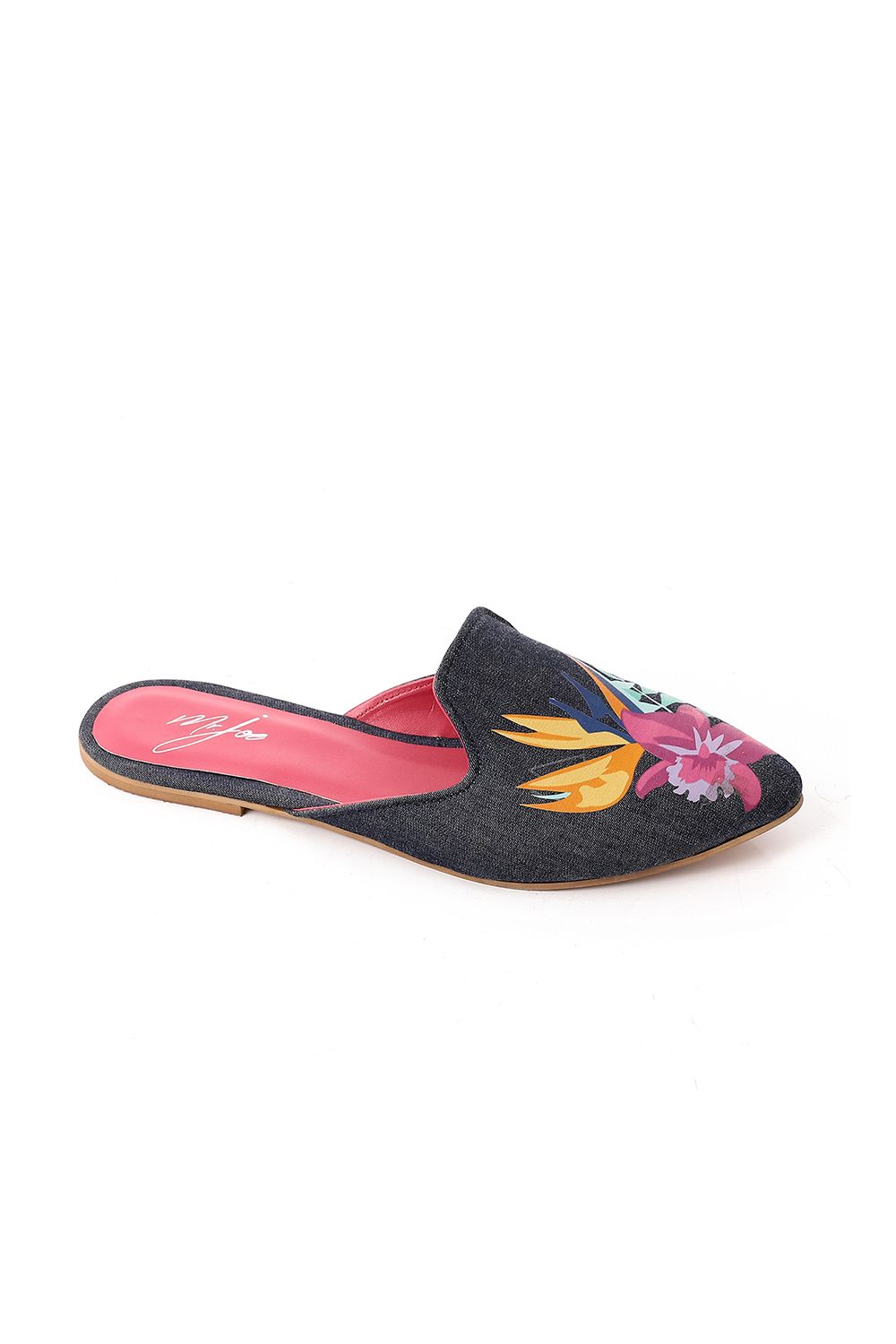 Japanese Flowers Printed Mules