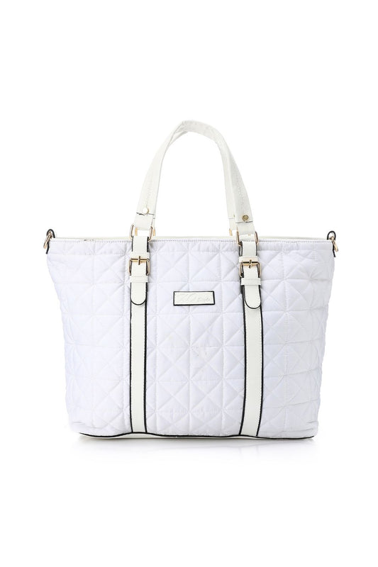 حقيبة يد بيضاء عملية