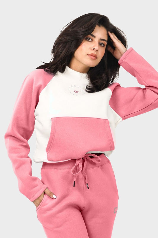 Drawstring Cropped Hoodie