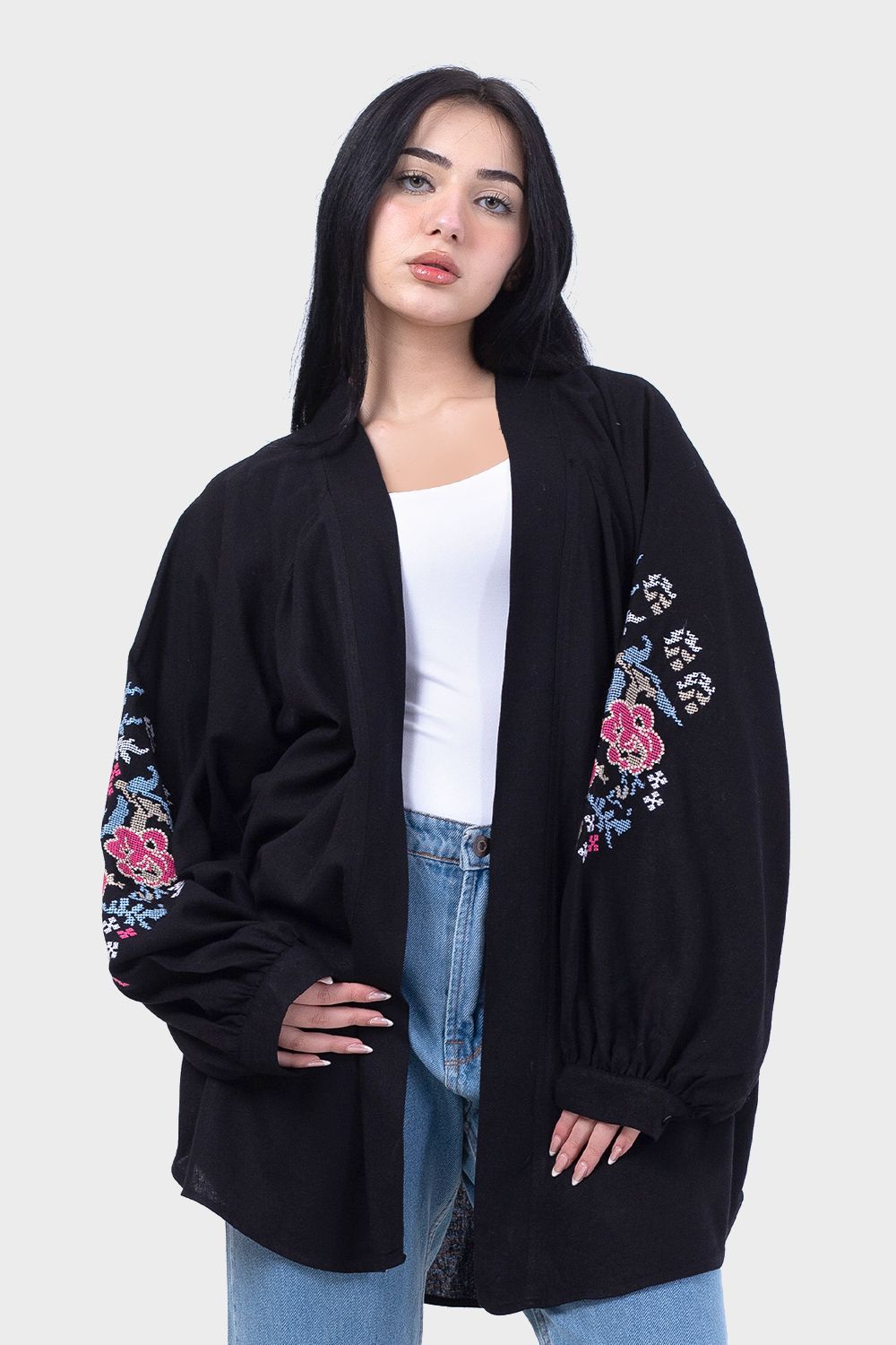 Fashionable Long Sleeves Kimono