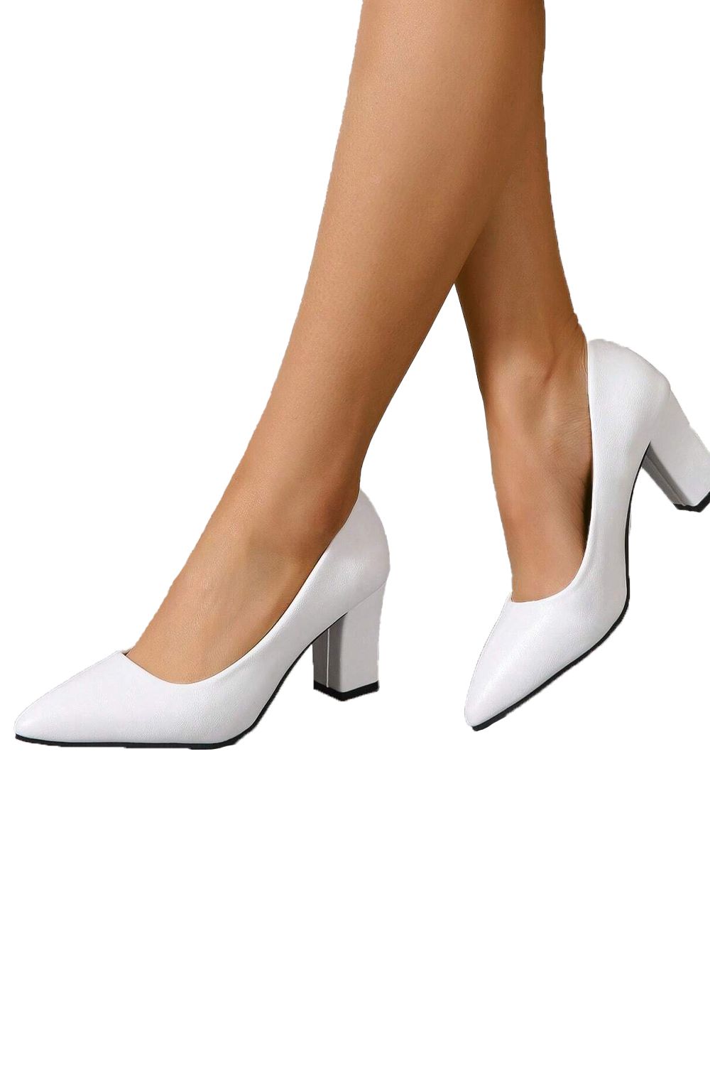 White Plain Classy High Heels