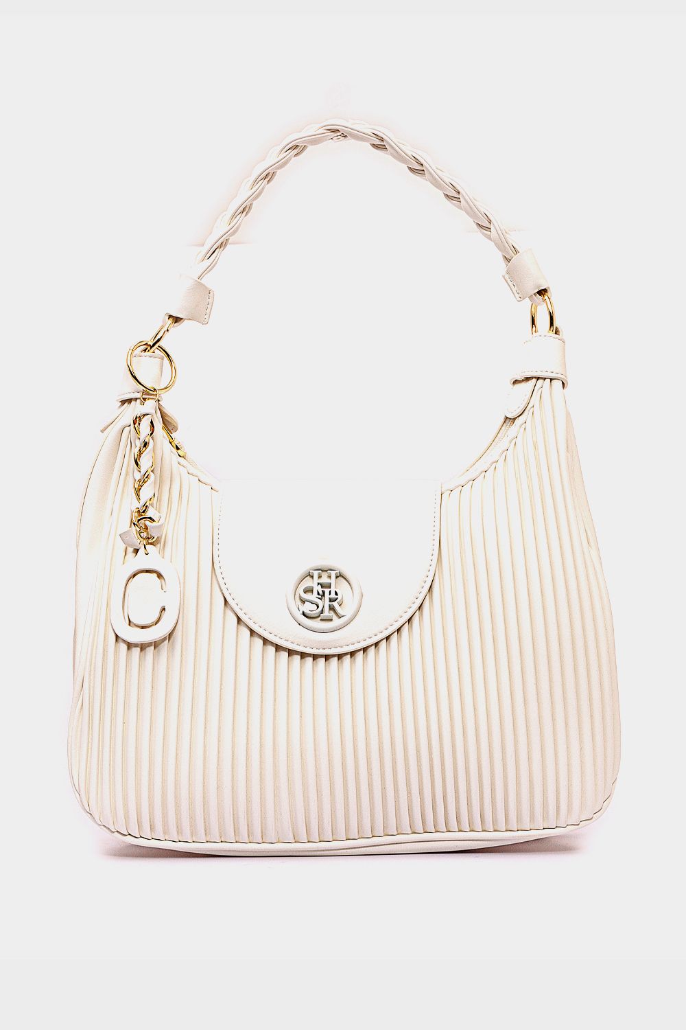 Ribbed Leather Handbag
