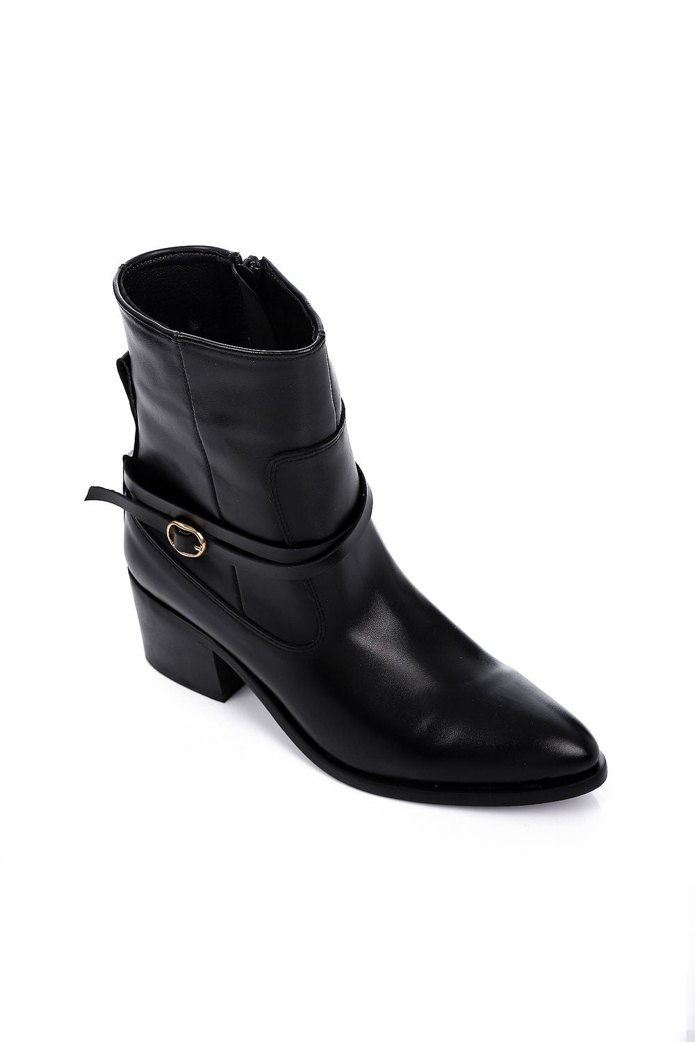 Fashionable Side Zipper Half Boots