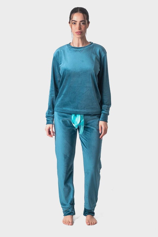 طقم بيجامة سادة مريح