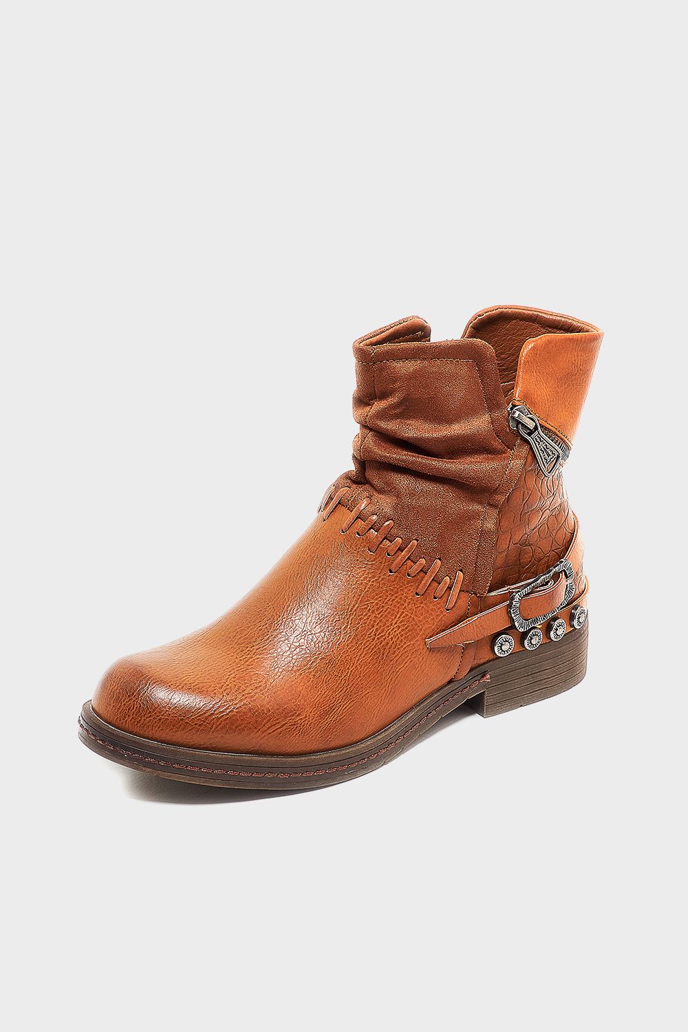 Back Buckle Ankle Boot