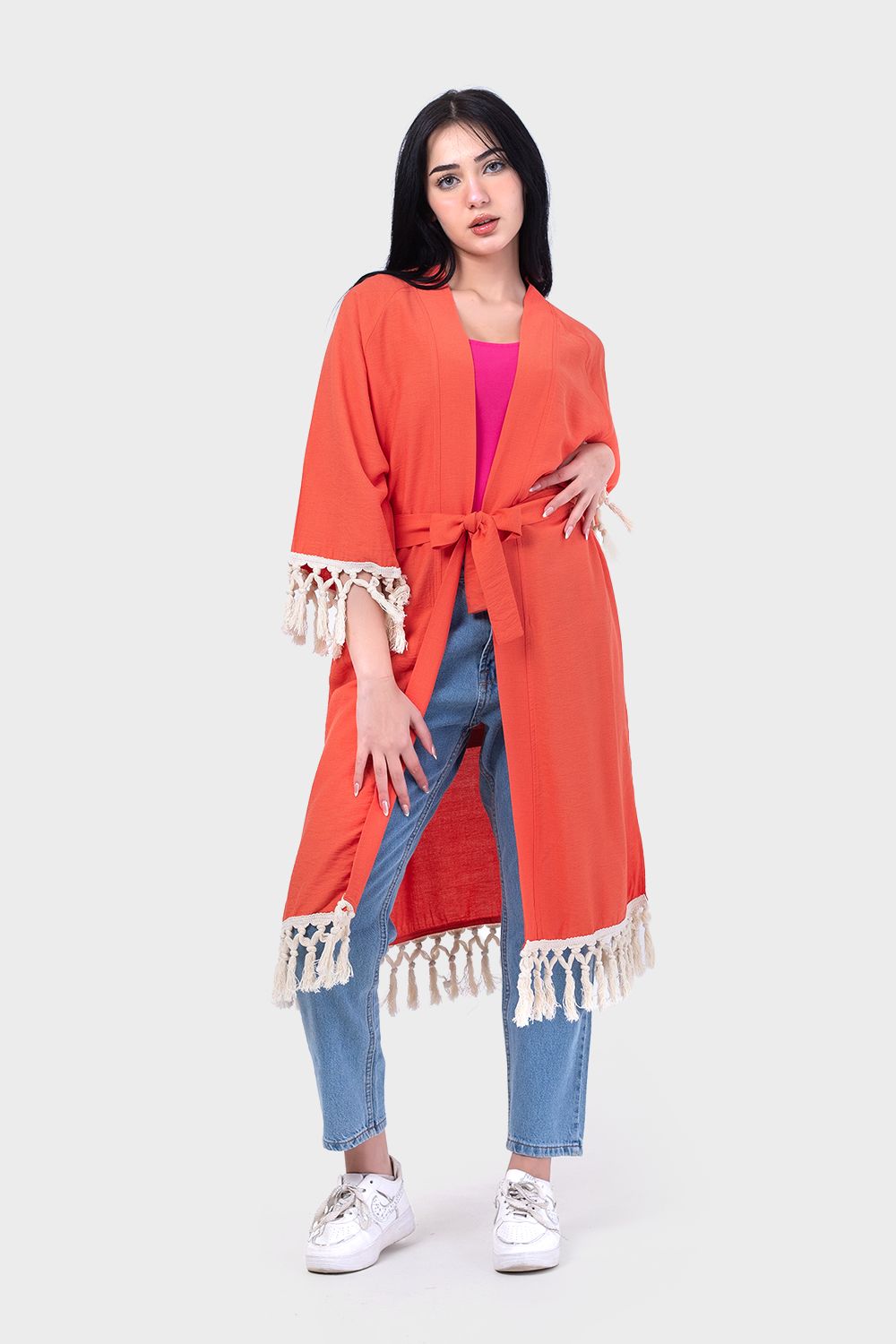 Casual Back Embroidered Kimono