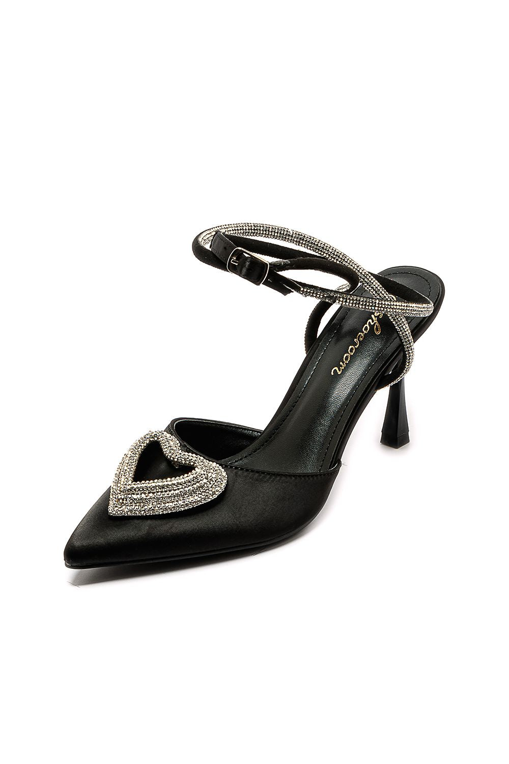 Strass Heart Soiree High Heels