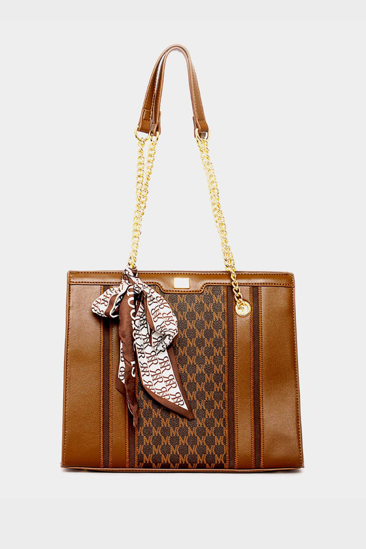 شنطة كتف بسكارف زينة