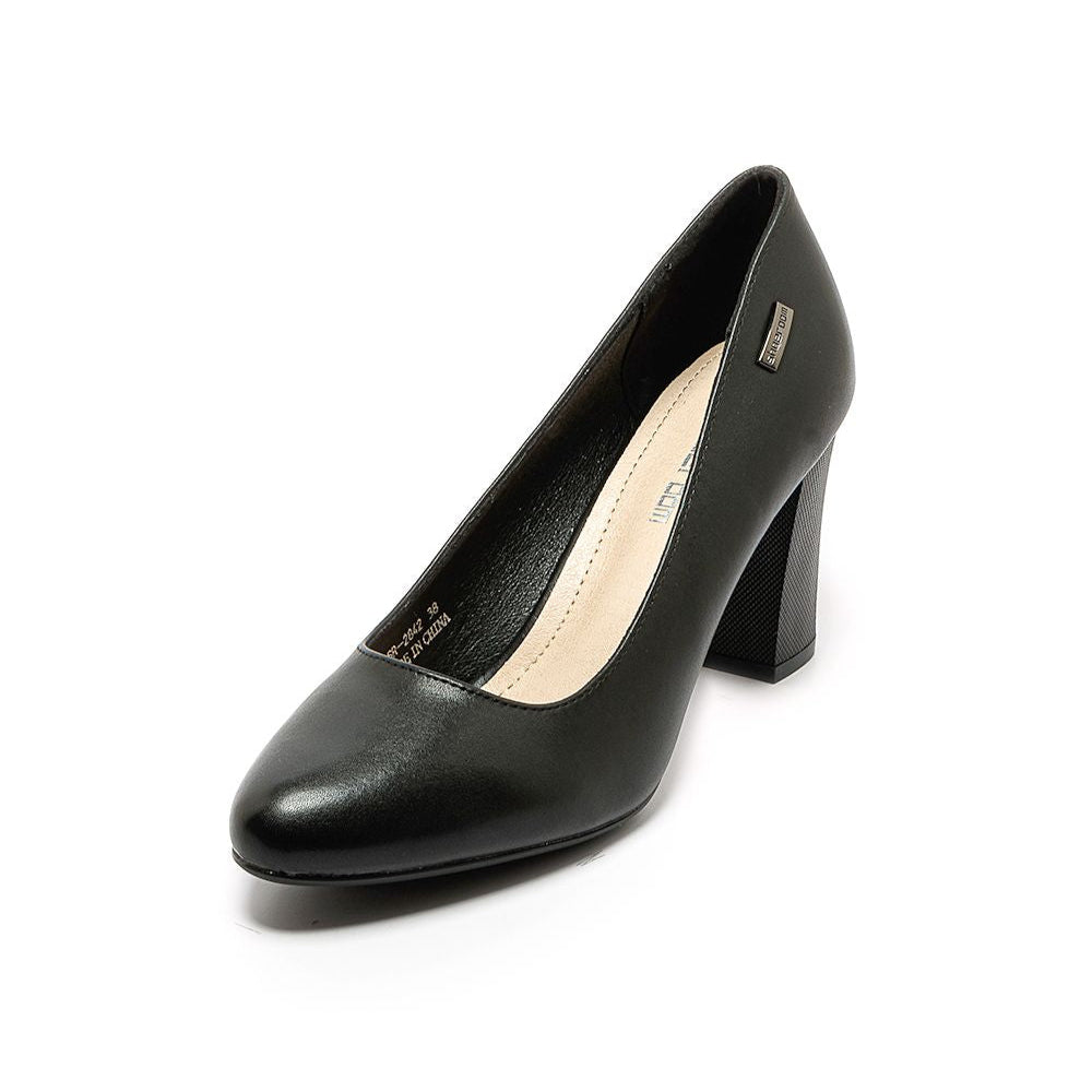Shimmer Finish Leather High Heels