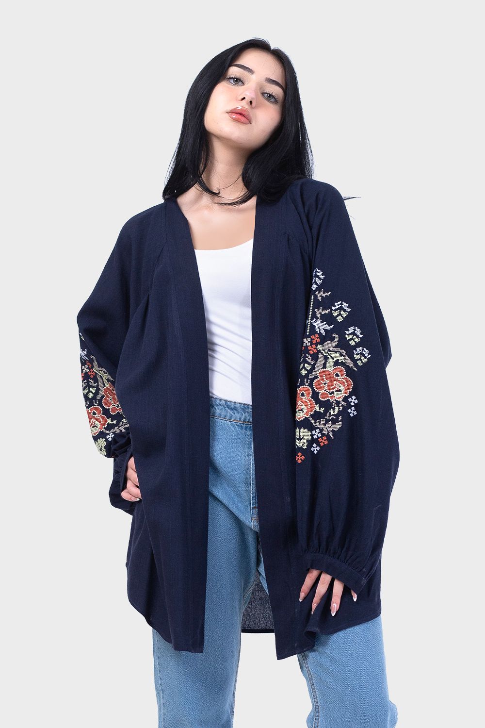 Fashionable Long Sleeves Kimono