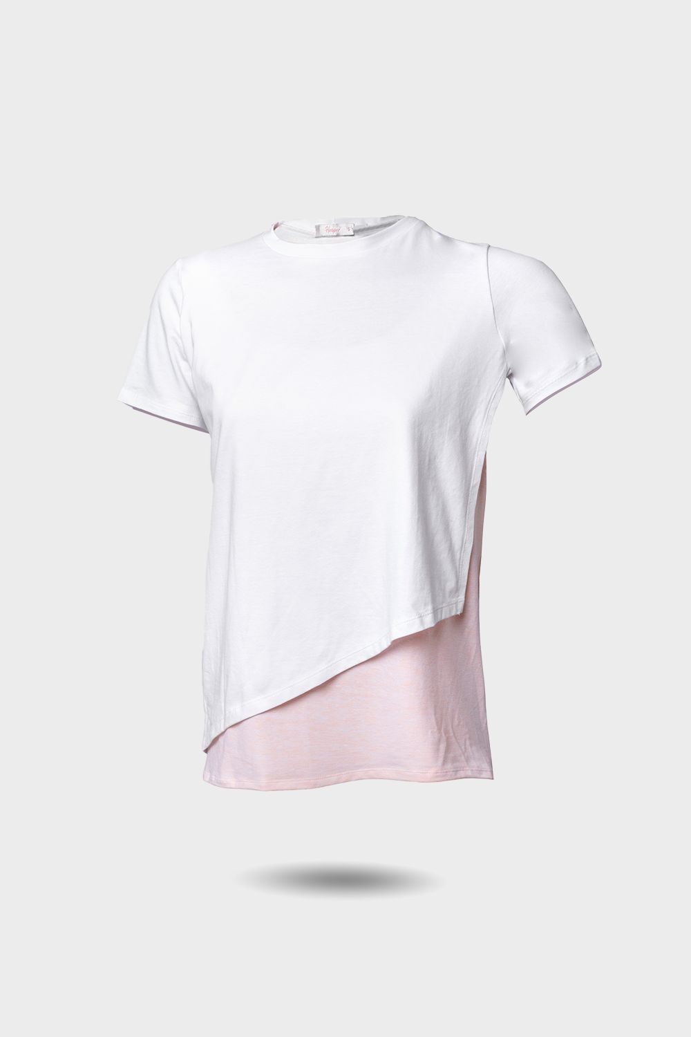 Short Sleeve Side Diagonal T-Shirt