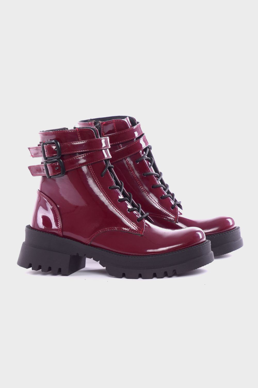 Verneh Half Boot with Two Side Buckles