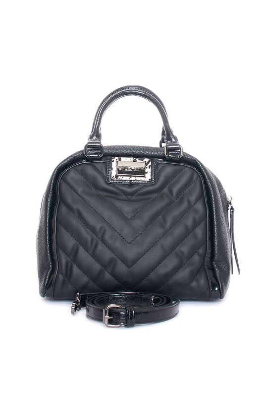 حقيبة يد بخياطات مع حزام إضافي