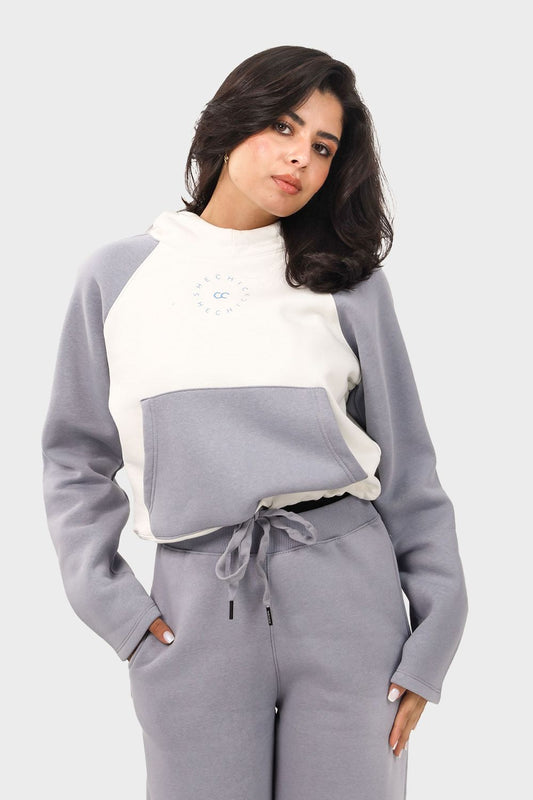 Drawstring Cropped Hoodie