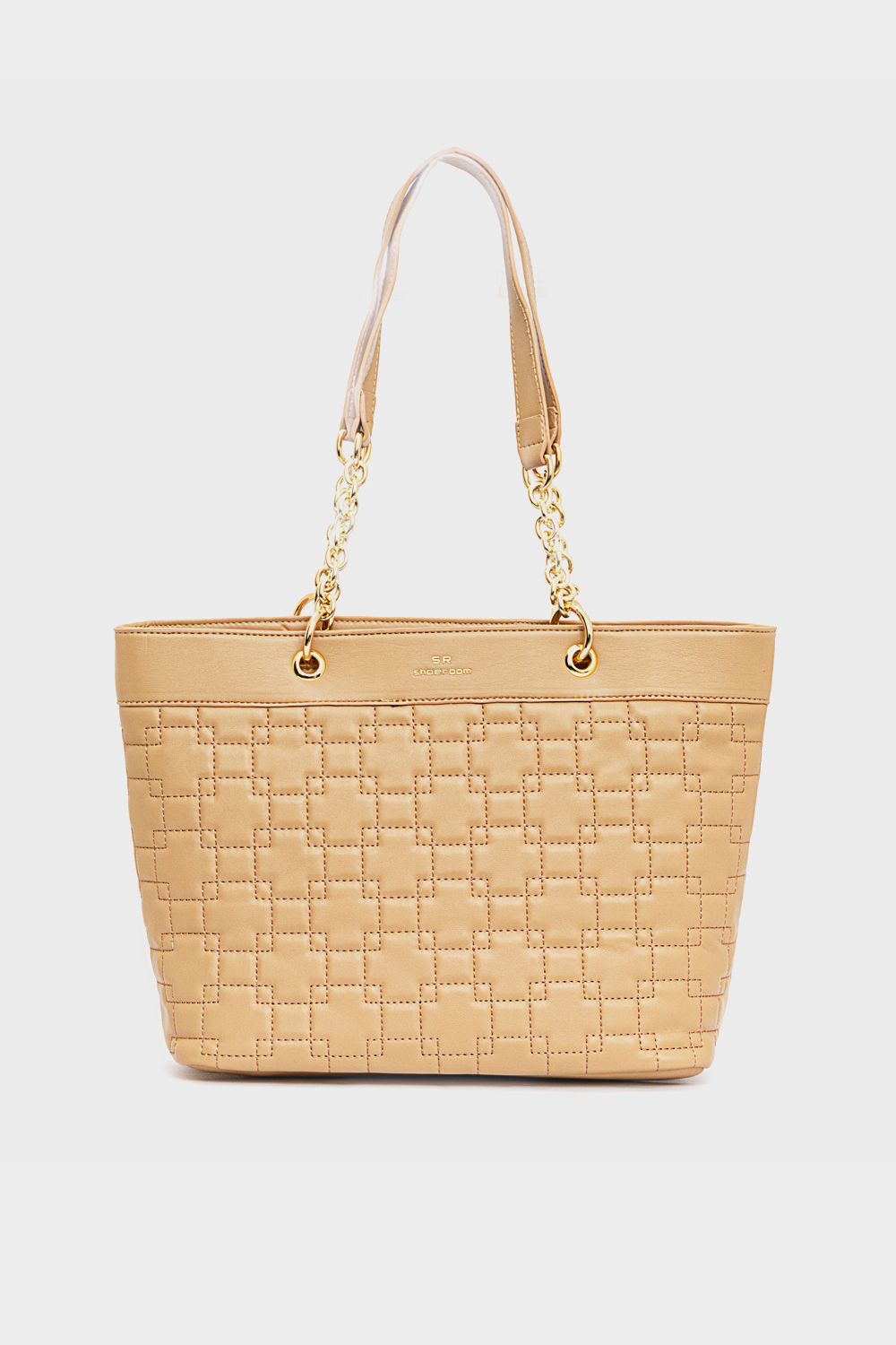 Stitched Leather Handbag