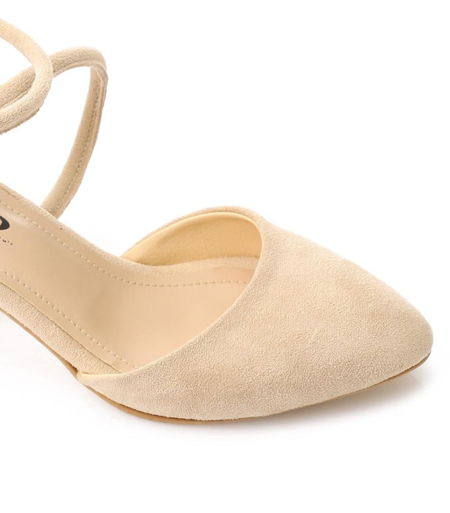 Simple Open Sides Suede Shoes