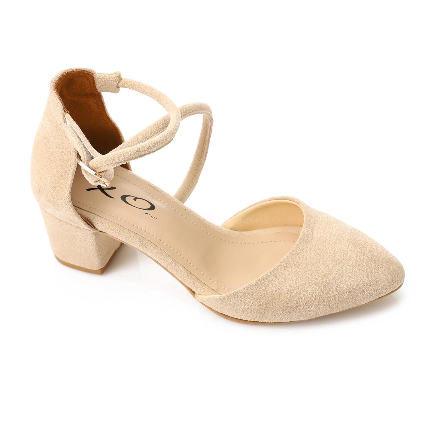 Simple Open Sides Suede Shoes