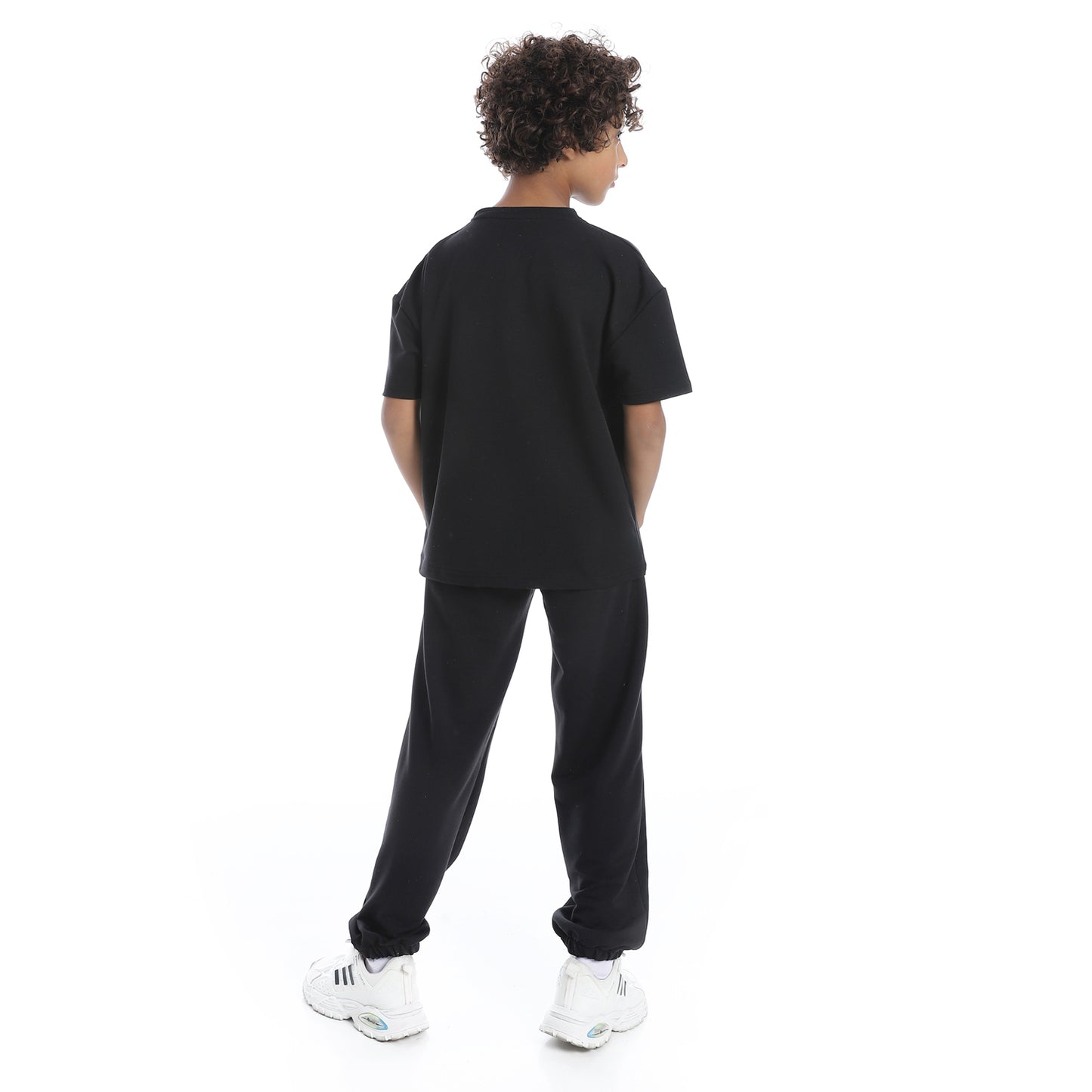 Front-Printed Pajama Set with Pants for Kids